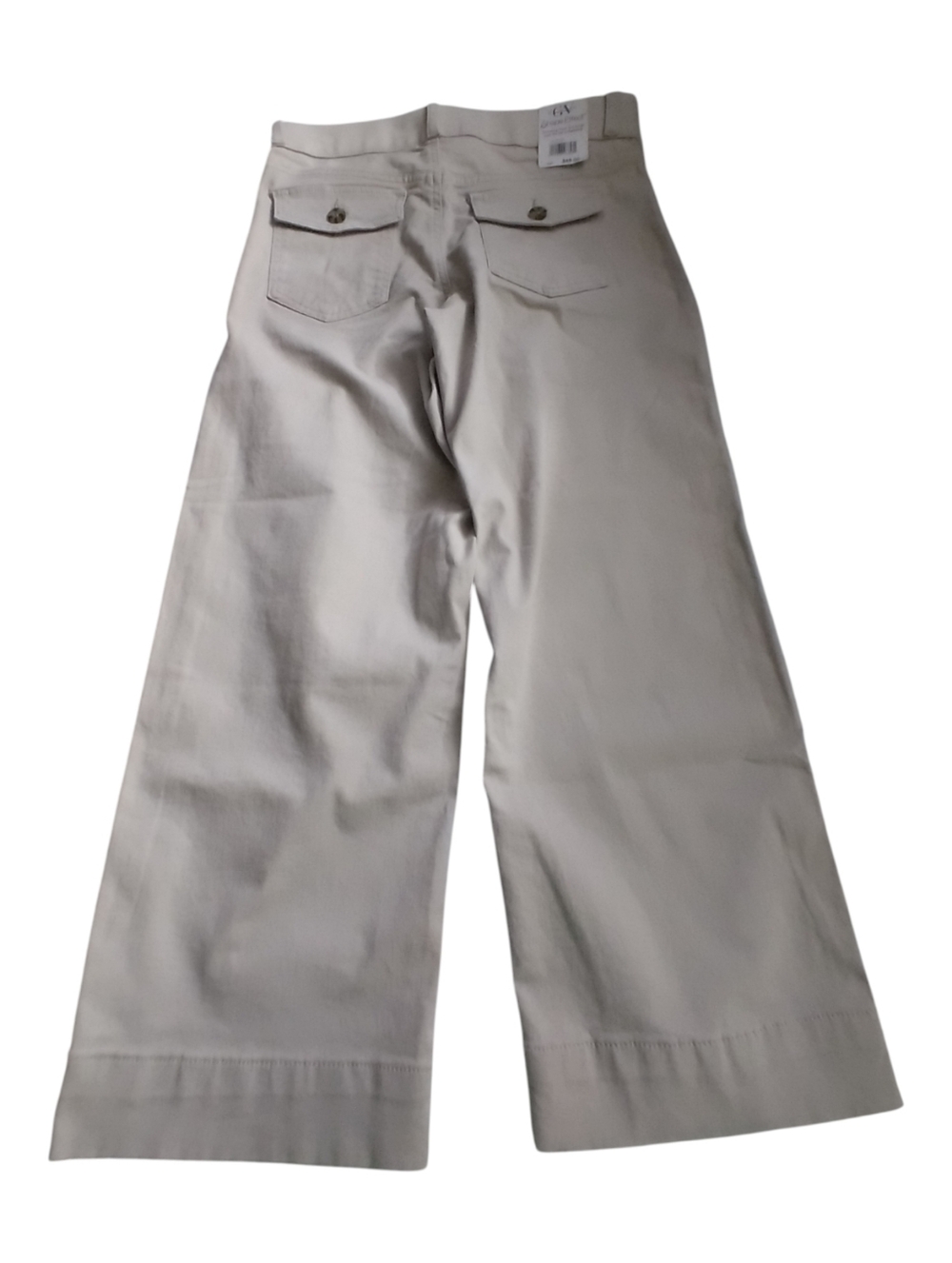 Gloria Vanderbilt Shape Effect Women's Wide-Leg High Rise Pants Beige 6 Average - Picture 4 of 5